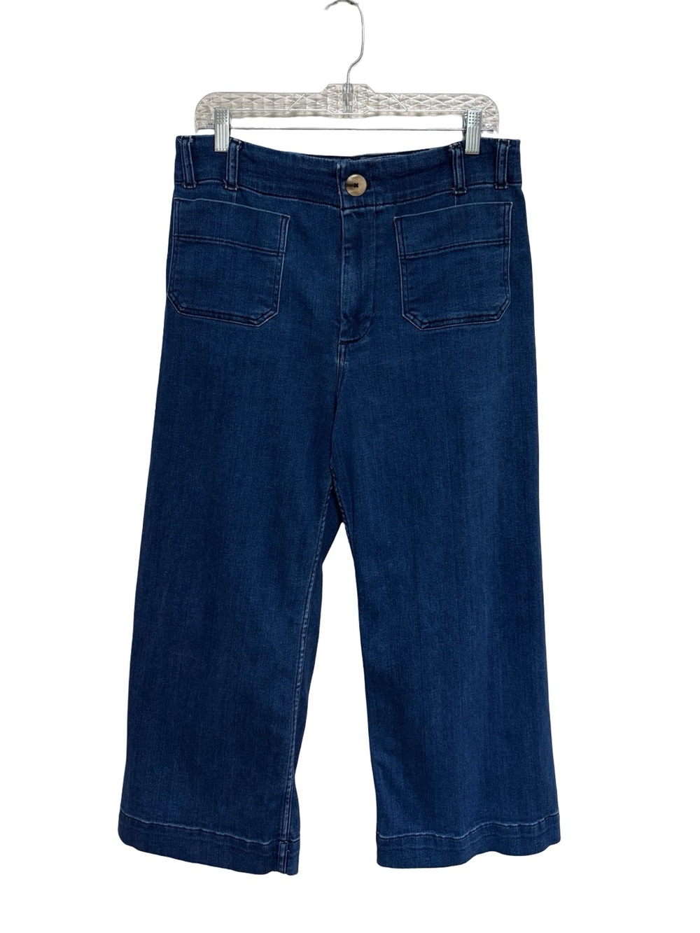 Anthropologie Maeve Colette High-
Rise Wide-Leg Cropped Jeans - Size 31